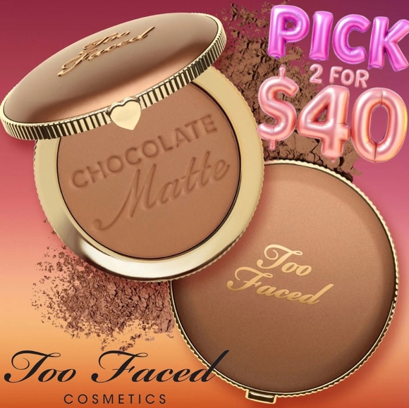 Too Faced Matte Chocolate Bronzer in Chocolate Soleil - Picture 1 of 16